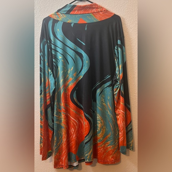 Lily by Firmiana Multi-Colored Tunic Top size 3X - Picture 2 of 4